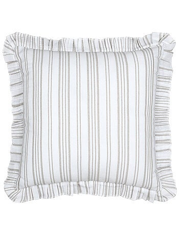 Coussin décoratif à rayures verticales