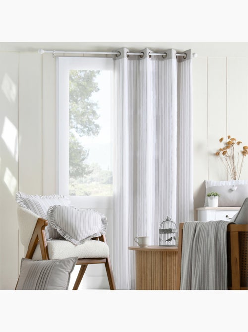 Coussin décoratif à rayures verticales - Kiabi