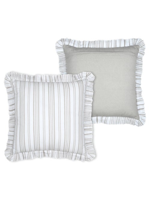 Coussin décoratif à rayures verticales - Kiabi