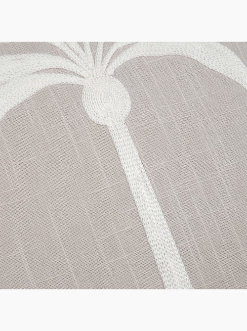 Coussin décoratif brodé motif palmier style tropical - Kiabi Coussin décoratif brodé motif palmier style tropical - Kiabi