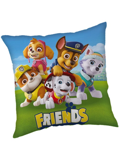 Coussin décoratif carré 'Pat Patrouille' microfibre 40 x 40 cm Pat'Patrouille - Kiabi
