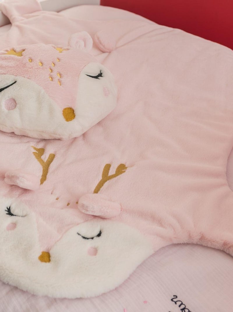 Coussin décoratif Catimini cerf pour enfant - 100% Polyester tout doux Rose - Kiabi