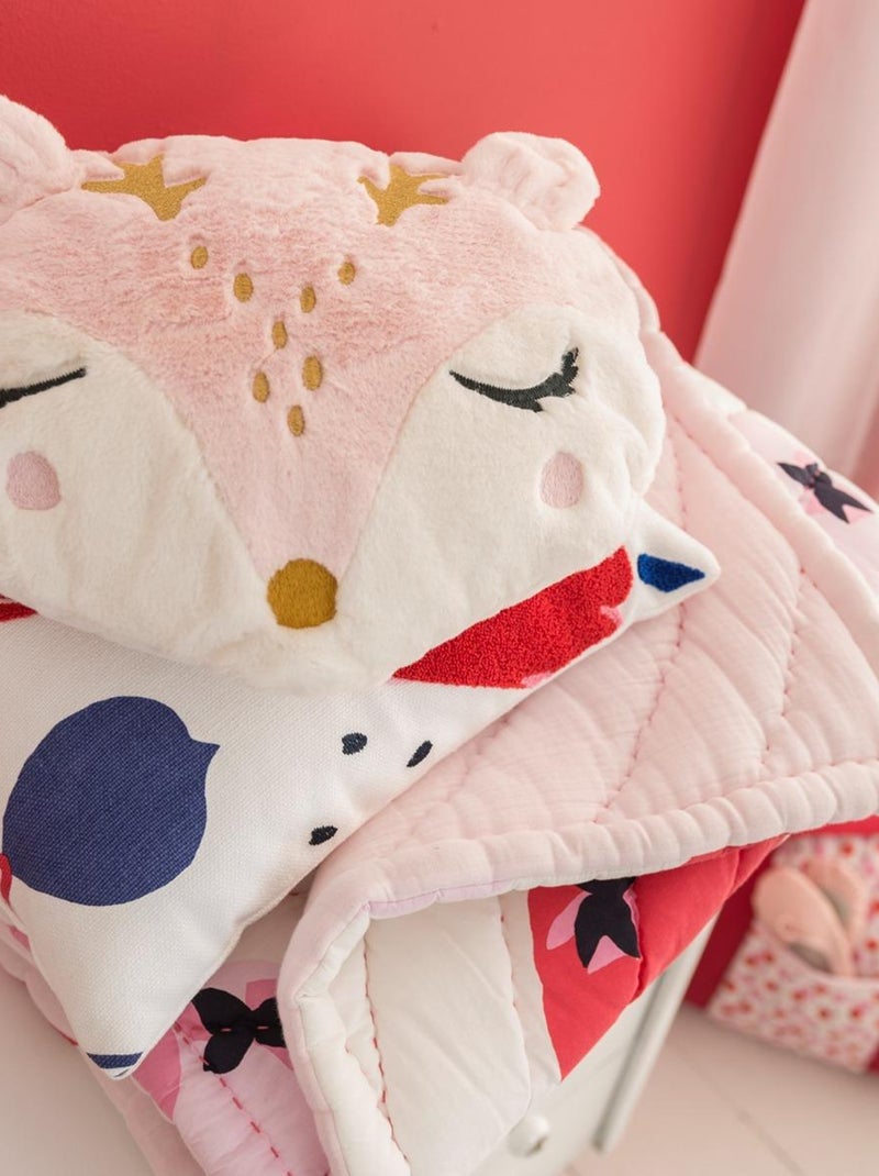 Coussin décoratif Catimini cerf pour enfant - 100% Polyester tout doux Rose - Kiabi