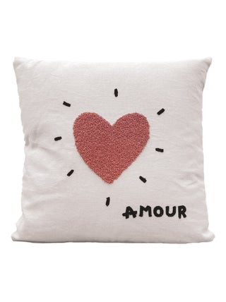 Coussin décoratif cœur « Amour »