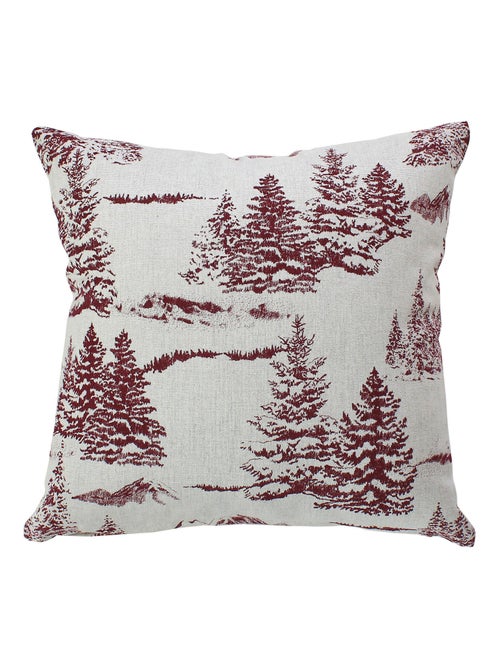 Coussin décoratif déhoussable style montagne - Kiabi