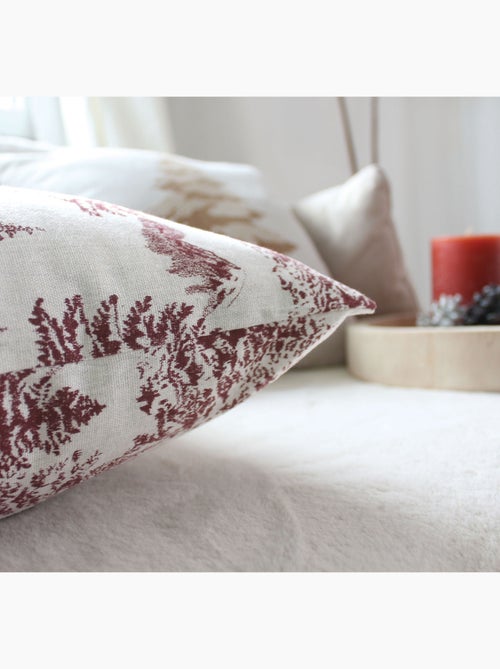 Coussin décoratif déhoussable style montagne - Kiabi