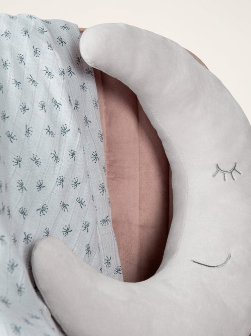 Coussin décoratif demi-lune pour chambre d'enfant 'Roba roba Style' - Kiabi