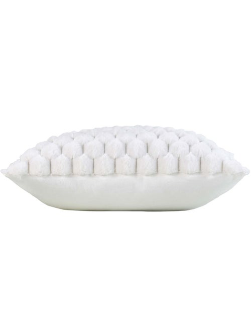 Coussin décoratif en imitation fourrure avec housse amovible - Kiabi