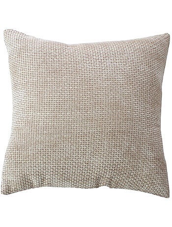 Coussin décoratif en velours chenillé