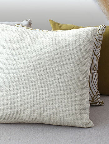 Coussin décoratif en velours chenillé