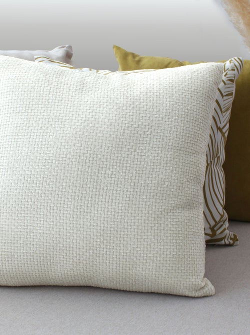 Coussin décoratif en velours chenillé - Kiabi