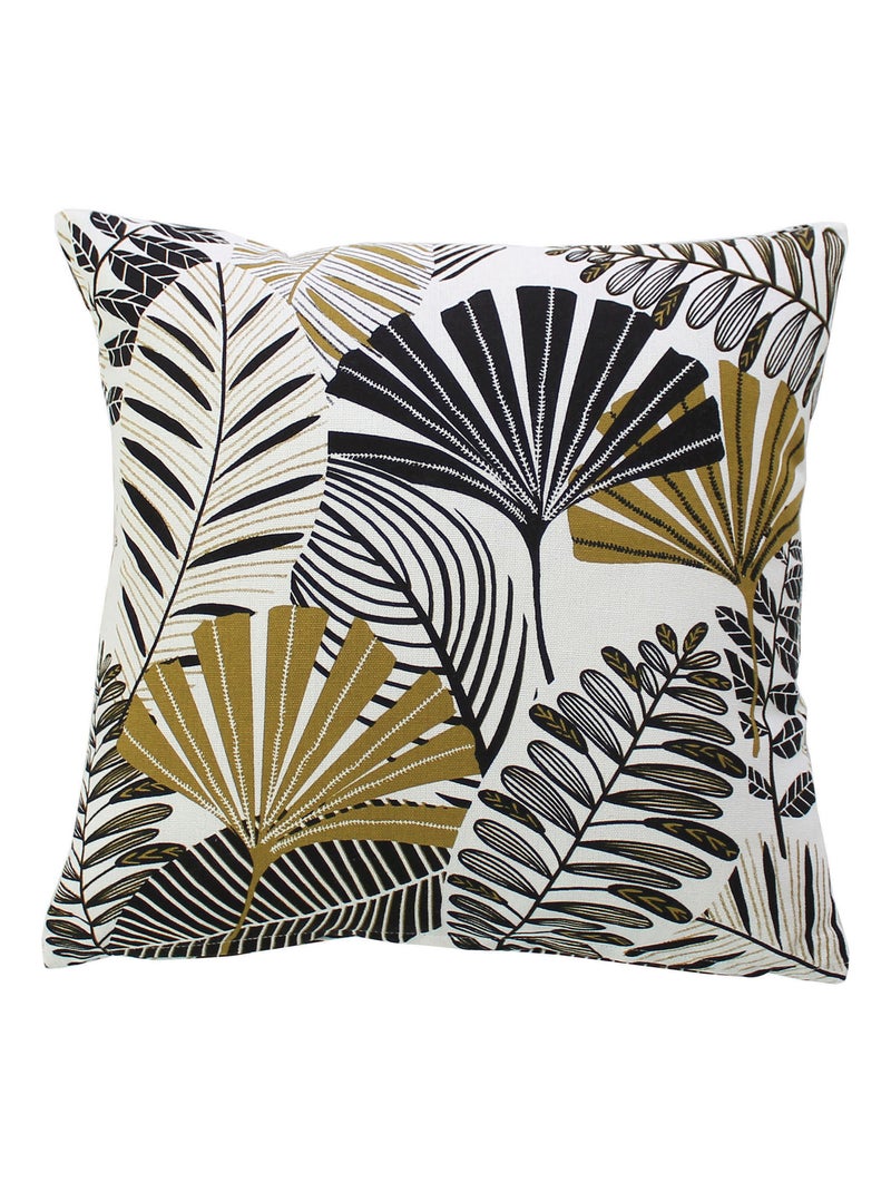 Coussin décoratif feuillage tropical Bronze - Kiabi