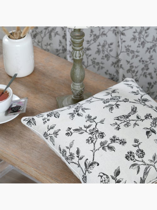 Coussin décoratif imprimé floral - Kiabi