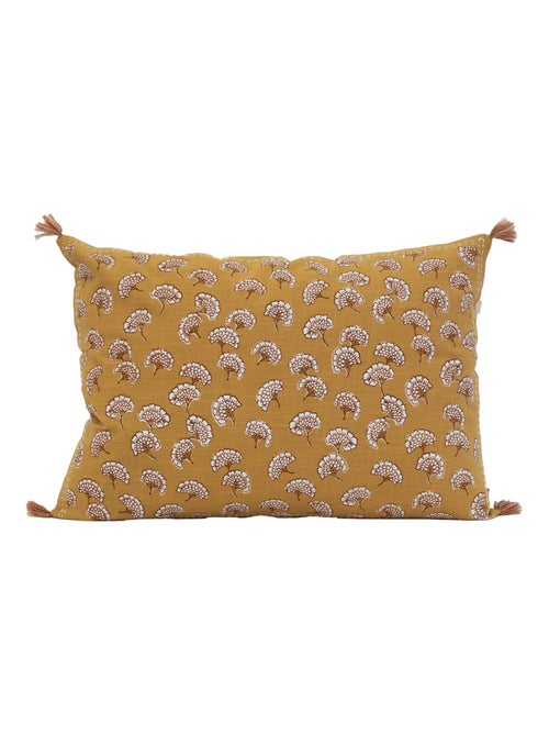 Coussin décoratif imprimé motif floral - Kiabi