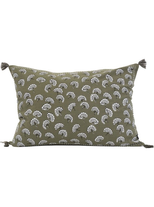 Coussin décoratif imprimé motif floral - Kiabi