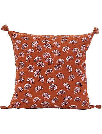 Coussin décoratif imprimé motif floral