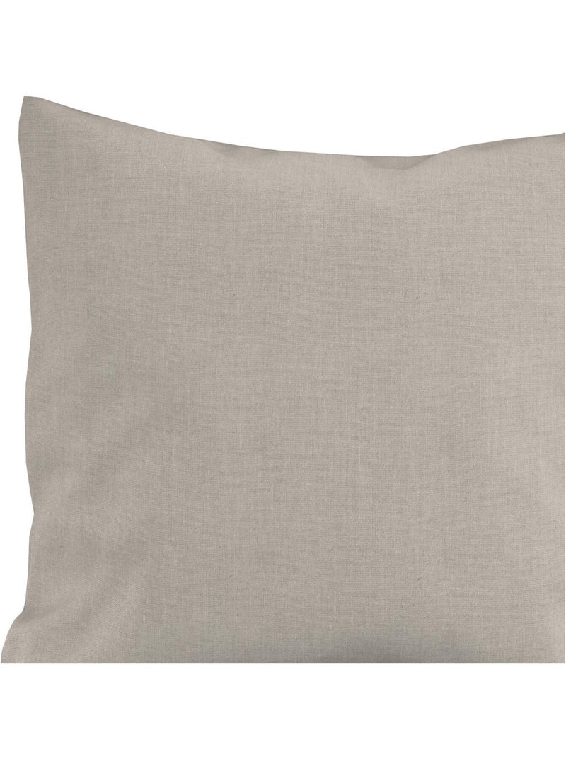 Coussin décoratif lin coton 45x45 cm LINO, par Soleil d'Ocre Ecru - Kiabi