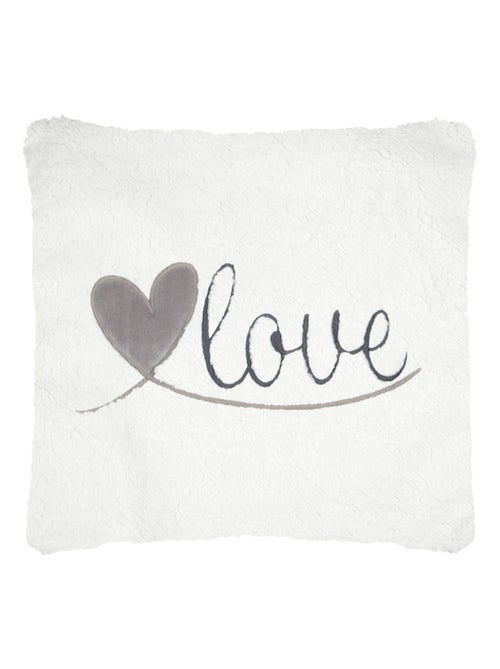 Coussin décoratif love - Kiabi