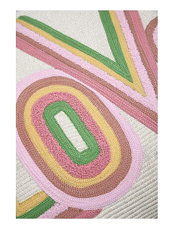 Coussin décoratif "LOVE" multicolore - 45x45 cm