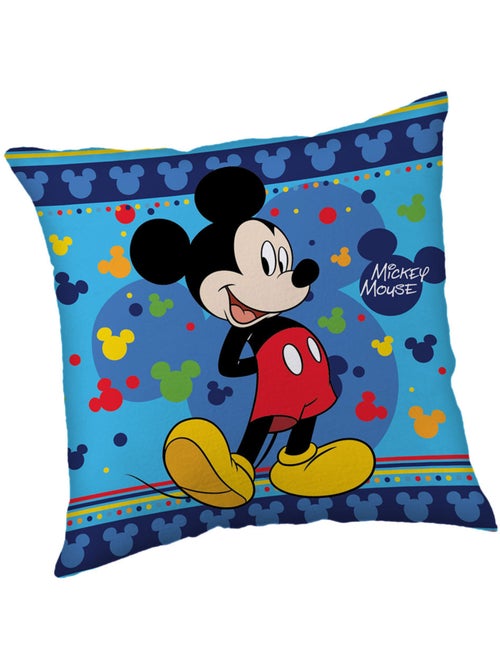 Coussin décoratif 'Mickey Mouse' imprimé double face 40 x 40 cm – Jerry Fabrics - Kiabi