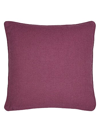 Coussin décoratif motif oiseau et feuillage