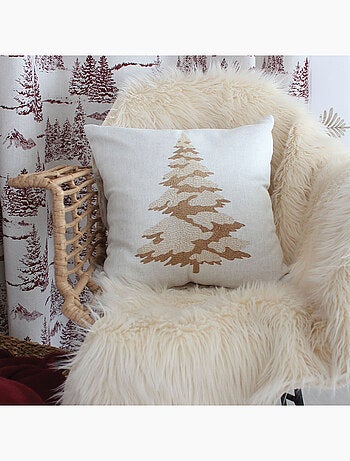 Coussin décoratif motif sapin