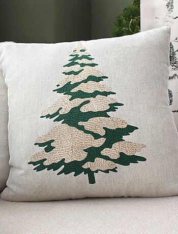 Coussin décoratif motif sapin