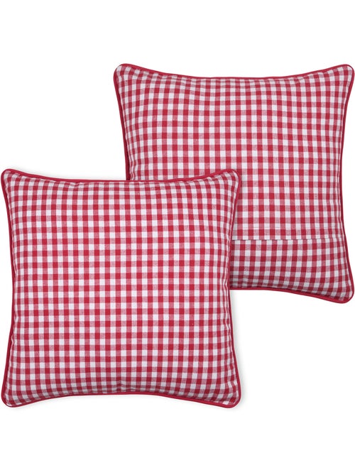 Coussin décoratif motif vichy en polycoton - Kiabi Coussin décoratif motif vichy en polycoton - Kiabi