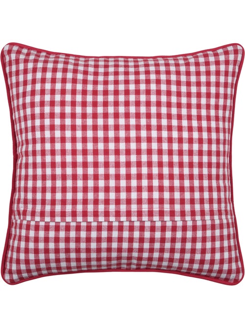 Coussin décoratif motif vichy en polycoton - Kiabi Coussin décoratif motif vichy en polycoton - Kiabi