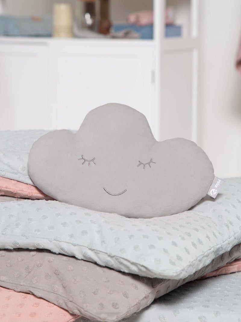 Coussin décoratif nuage pour chambre d'enfant 'Roba roba Style' Gris Argenté - Kiabi