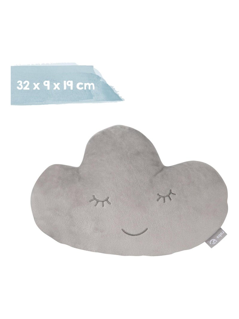 Coussin décoratif nuage pour chambre d'enfant 'Roba roba Style' Gris Argenté - Kiabi