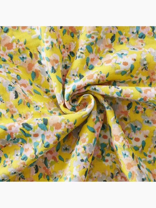 Coussin déhoussable - Gaze de coton - Passepoil - Manon - Kiabi