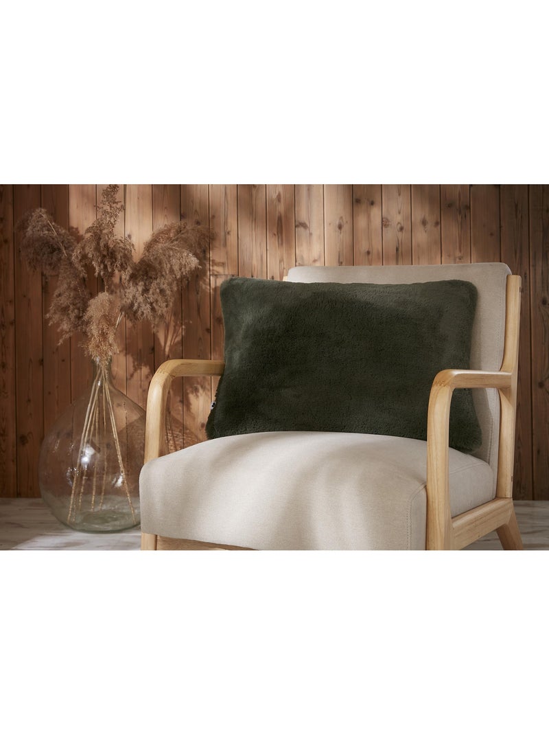 Coussin déhoussable - Ultra doux - Sven Kaki - Kiabi