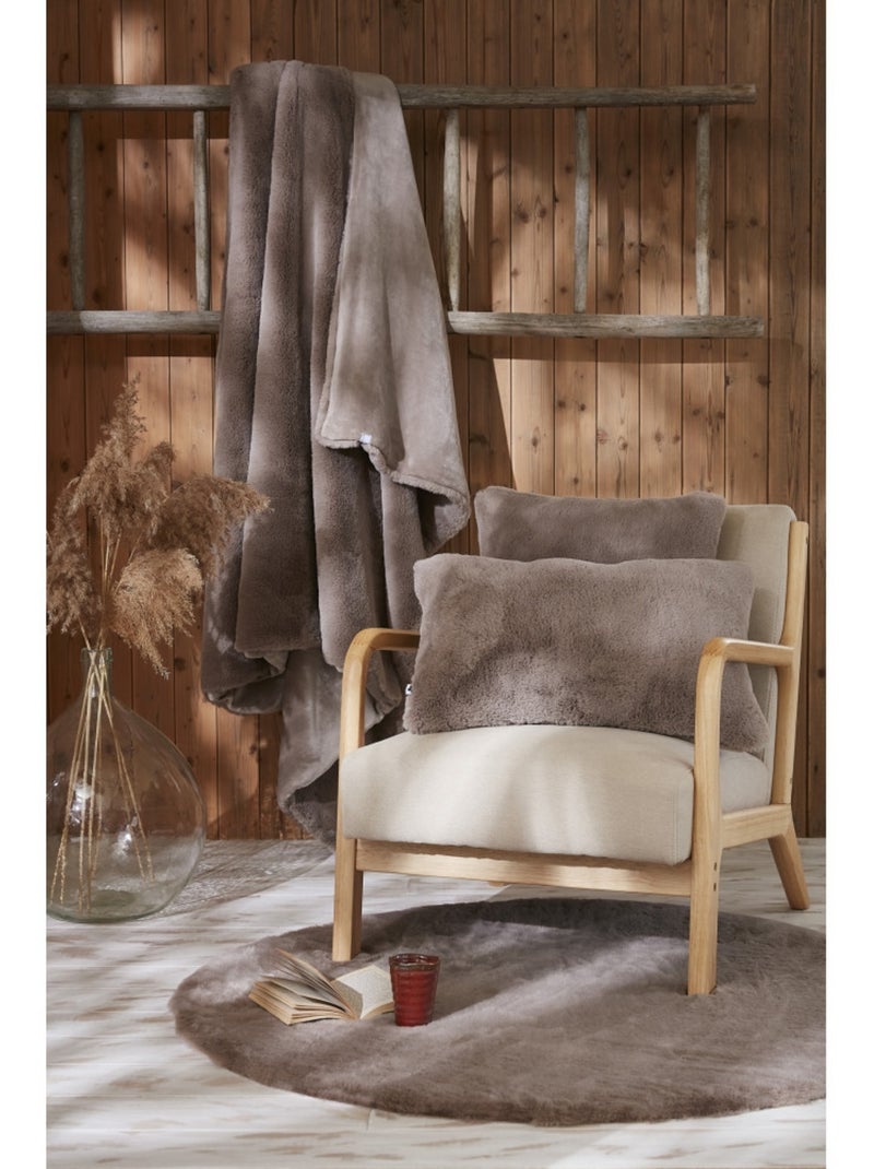 Coussin déhoussable - Ultra doux - Sven Marron - Kiabi