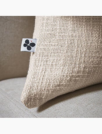 Coussin Déhoussable – 100 % Coton Texturé – Sixtine