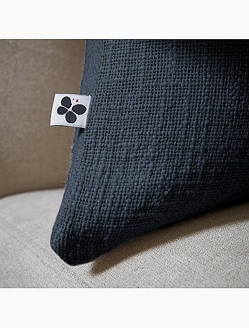 Coussin Déhoussable – 100 % Coton Texturé – Sixtine