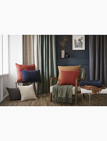 Coussin Déhoussable – 100 % Coton Texturé – Sixtine