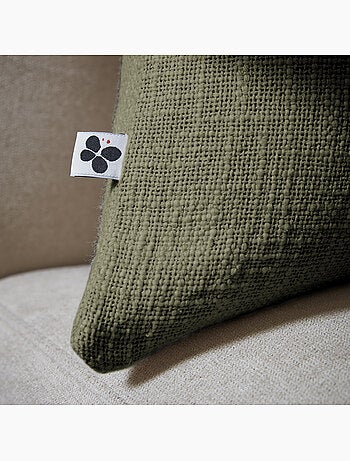 Coussin Déhoussable – 100 % Coton Texturé – Sixtine