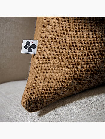 Coussin Déhoussable – 100 % Coton Texturé – Sixtine