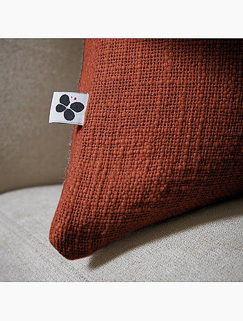 Coussin Déhoussable – 100 % Coton Texturé – Sixtine