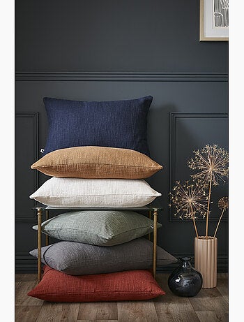 Coussin Déhoussable – 100 % Coton Texturé – Sixtine