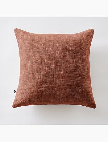 Coussin Déhoussable – 100 % Coton Texturé – Sixtine