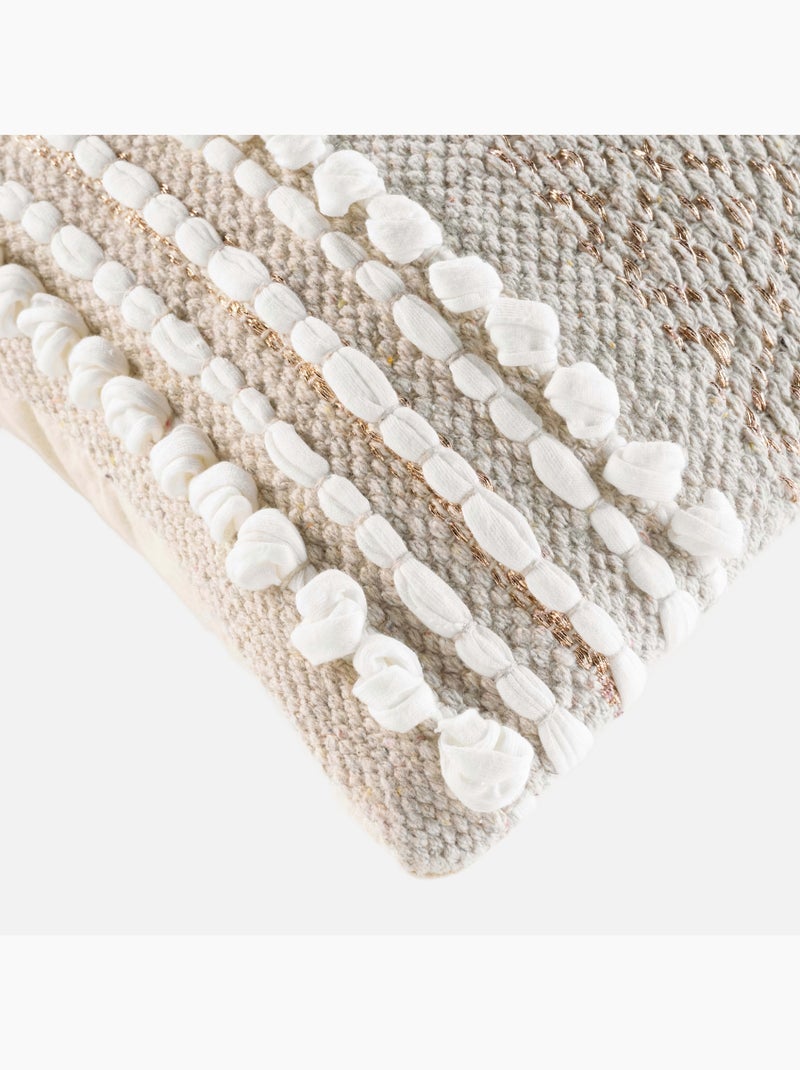 Coussin déhoussable 30x50cm "Blanca" Beige - Kiabi