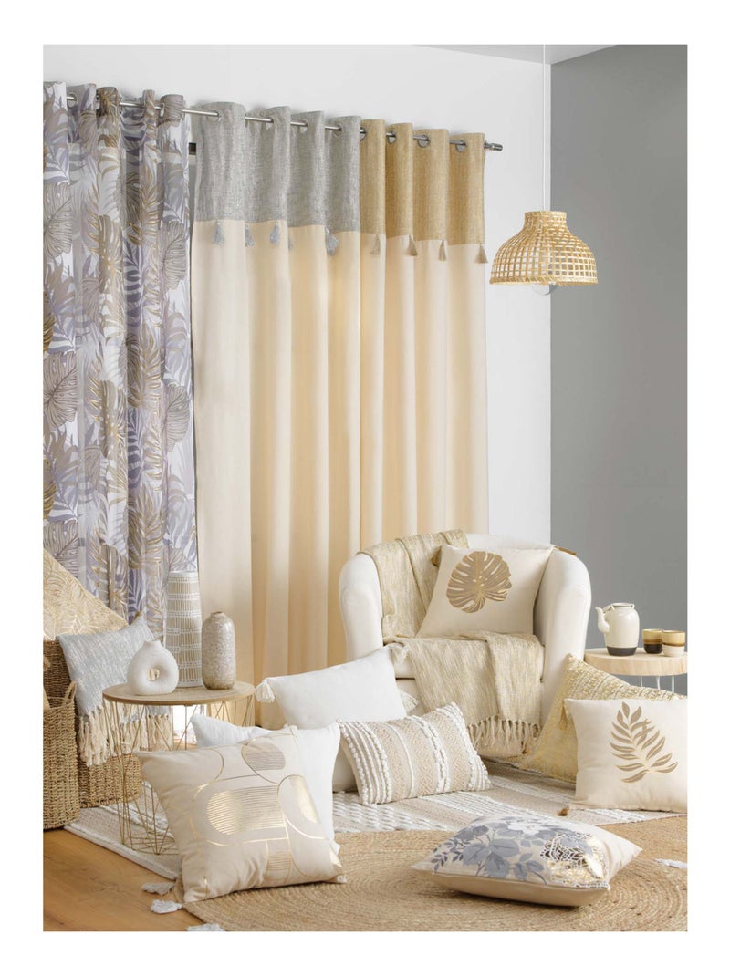 Coussin déhoussable 30x50cm "Blanca" Beige - Kiabi