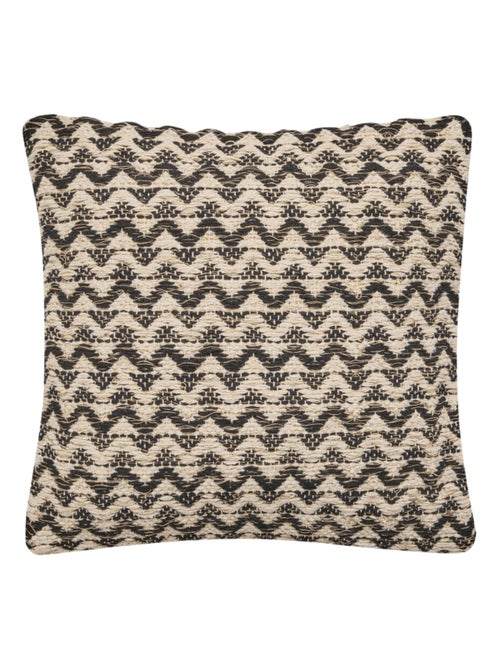 Coussin déhoussable 40 x 40 cm – Coton/Polyester avec fil métallisé Loumeo Noir - Kiabi Coussin déhoussable 40 x 40 cm – Coton/Polyester avec fil métallisé Loumeo Noir - Kiabi