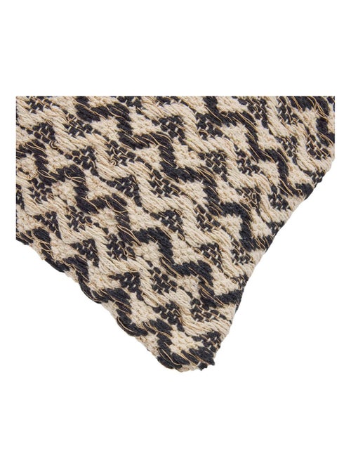 Coussin déhoussable 40 x 40 cm – Coton/Polyester avec fil métallisé Loumeo Noir - Kiabi Coussin déhoussable 40 x 40 cm – Coton/Polyester avec fil métallisé Loumeo Noir - Kiabi
