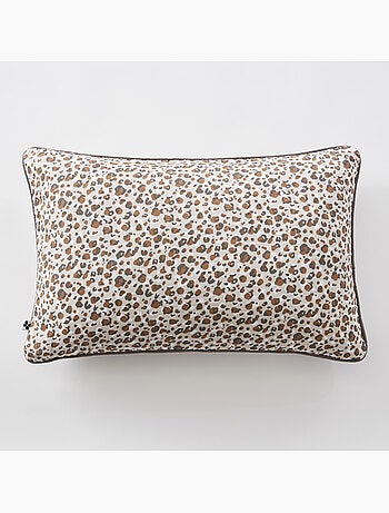 Coussin déhoussable 40 x 60 cm – gaze de coton imprimée léonie