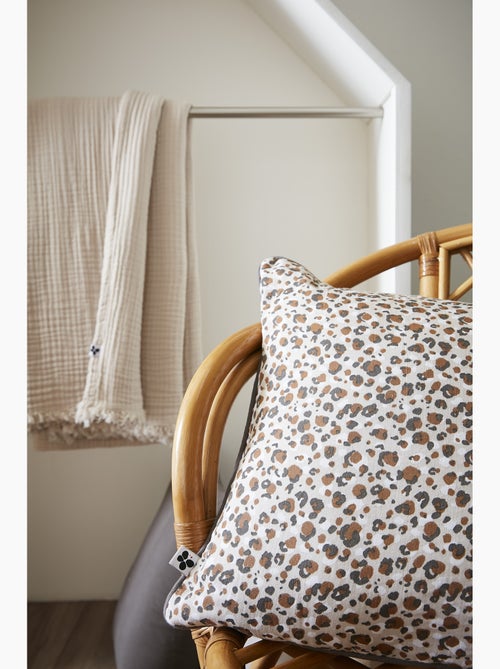 Coussin déhoussable 40 x 60 cm – gaze de coton imprimée léonie - Kiabi Coussin déhoussable 40 x 60 cm – gaze de coton imprimée léonie - Kiabi