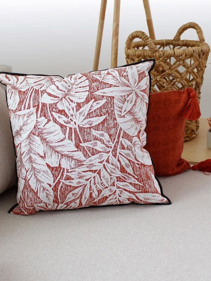 Housse de coussin 40x40 cm Kalei - Rouge - Kiabi - 4.20€