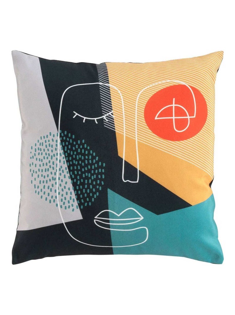 Coussin déhoussable 45x45 cm Cuzco Jaune - Kiabi